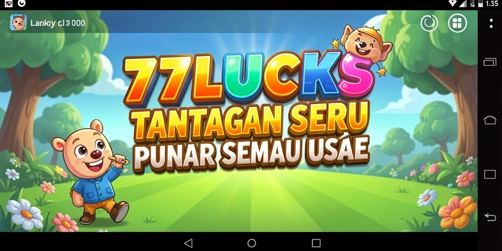 Tampilan gameplay Puzzle menarik di 77LUCKS.