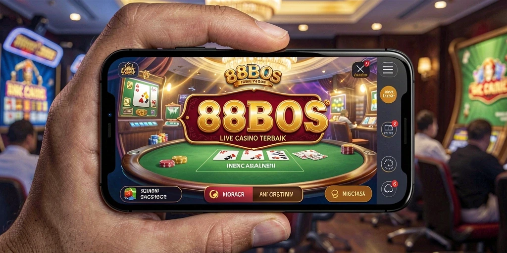 Tampilan permainan Live Casino yang menarik di 88BOS.
