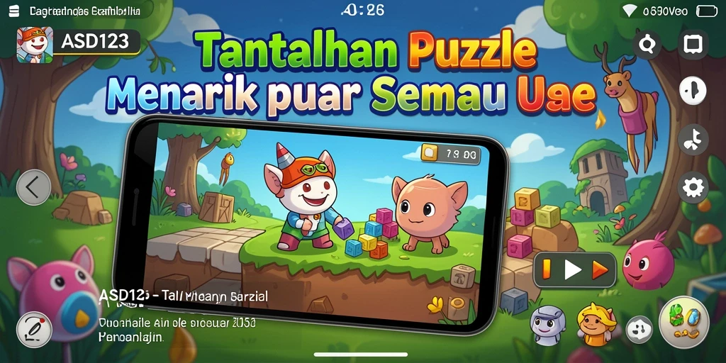 Screenshot utama gameplay <strong>ASD123</strong> menampilkan aksi seru dalam menyelesaikan teka-teki.