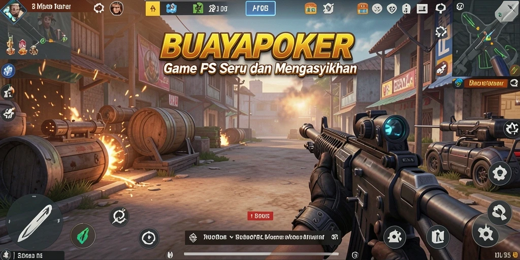 Gameplay seru dalam BUAYAPOKER dengan aksi tembak-menembak.