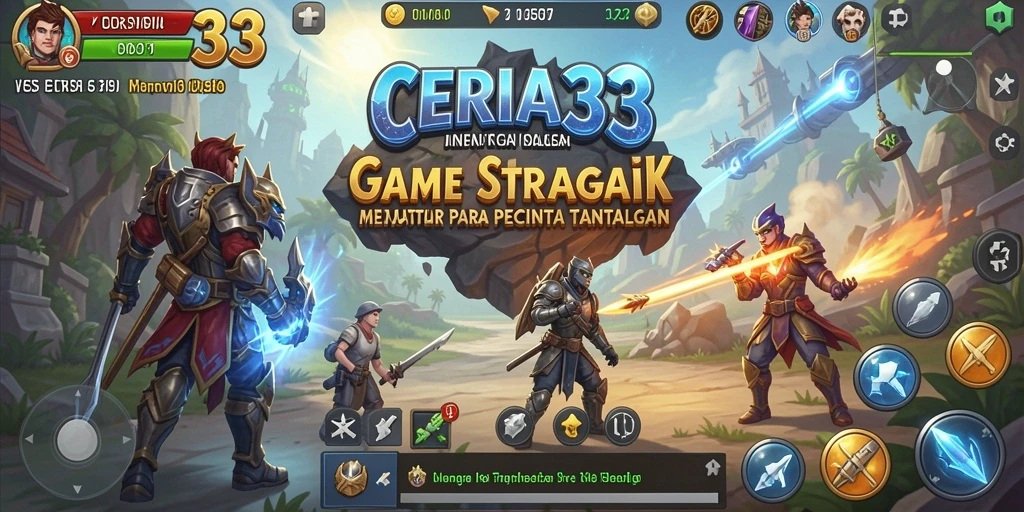 Tampilan gameplay CERIA33 yang menarik dan penuh strategi.