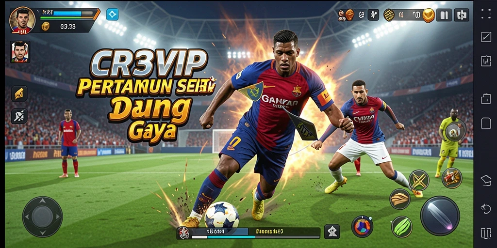 Tangkapan layar menampilkan aksi pertarungan yang intens di CR7VIP.