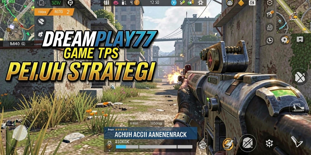 Gambar gameplay DREAMPLAY77 memperlihatkan aksi seru dalam mode TPS.