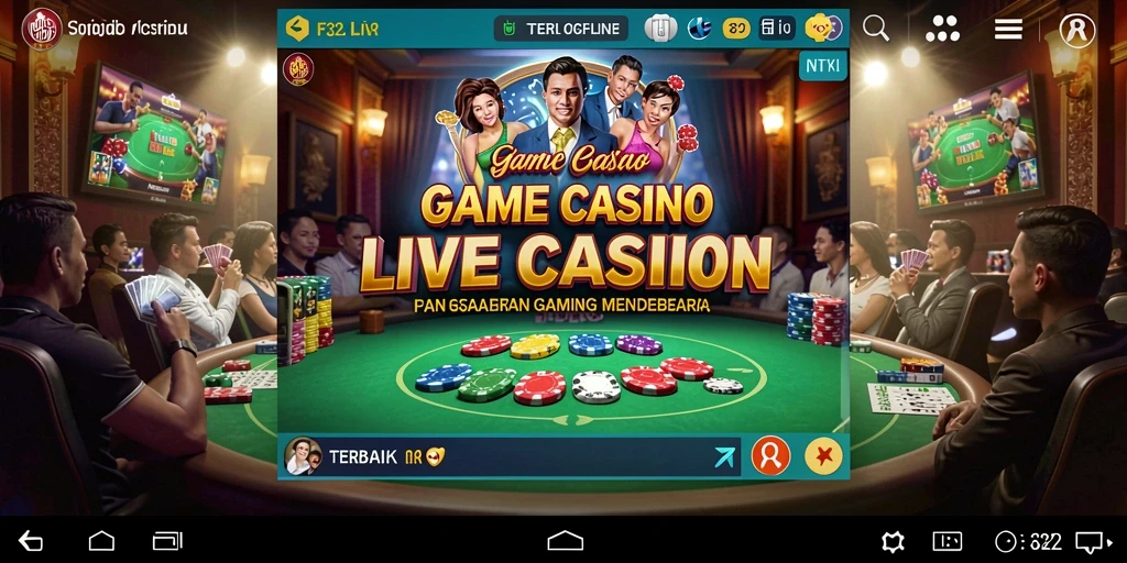 Tampilan gameplay F32 yang mendebarkan dalam Live Casino.