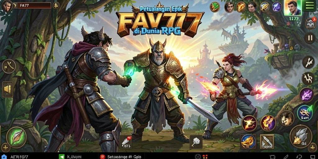 Tangkapan layar FAV77 menunjukkan aksi pertarungan yang mendebarkan dalam RPG.