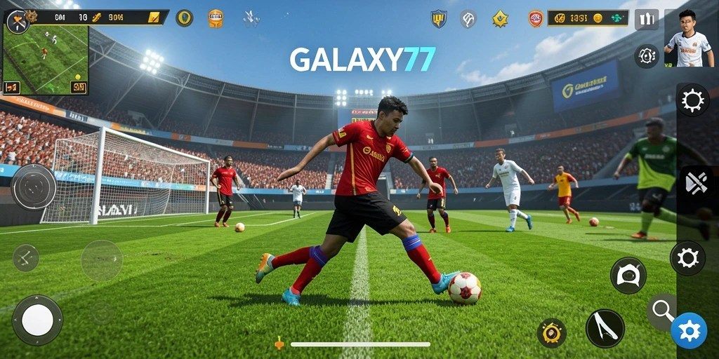 Screenshot GAMING intens dengan aksi olahraga seru di GALAXY77.
