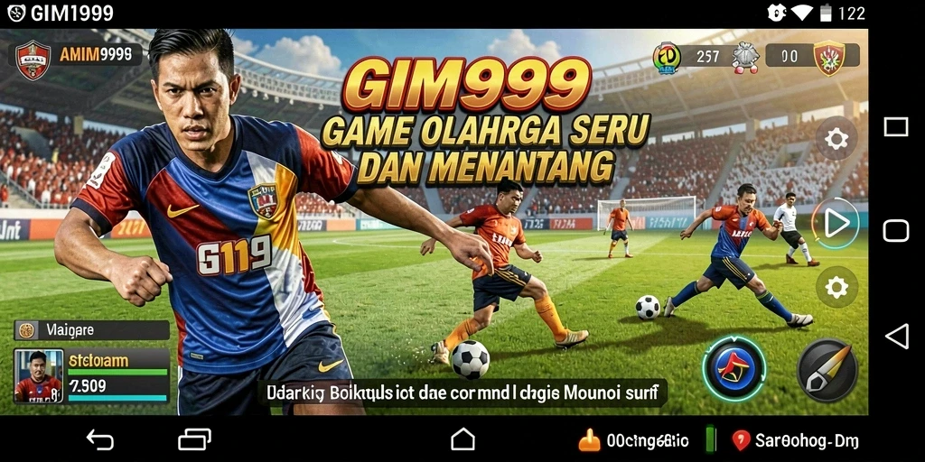 Gameplay GIM999 yang seru dengan banyak pilihan olahraga.