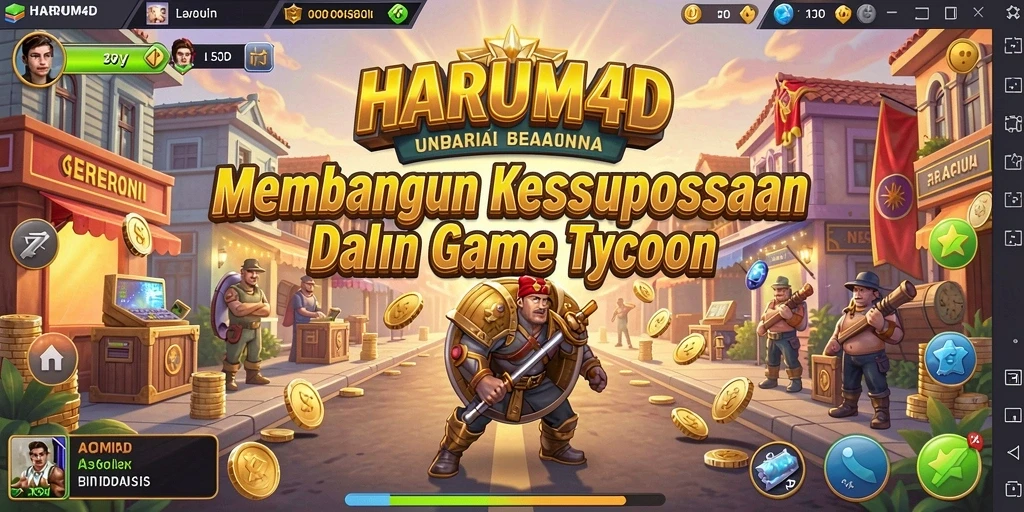 Gameplay menarik dari HARUM4D yang menampilkan berbagai strategi Tycoon.