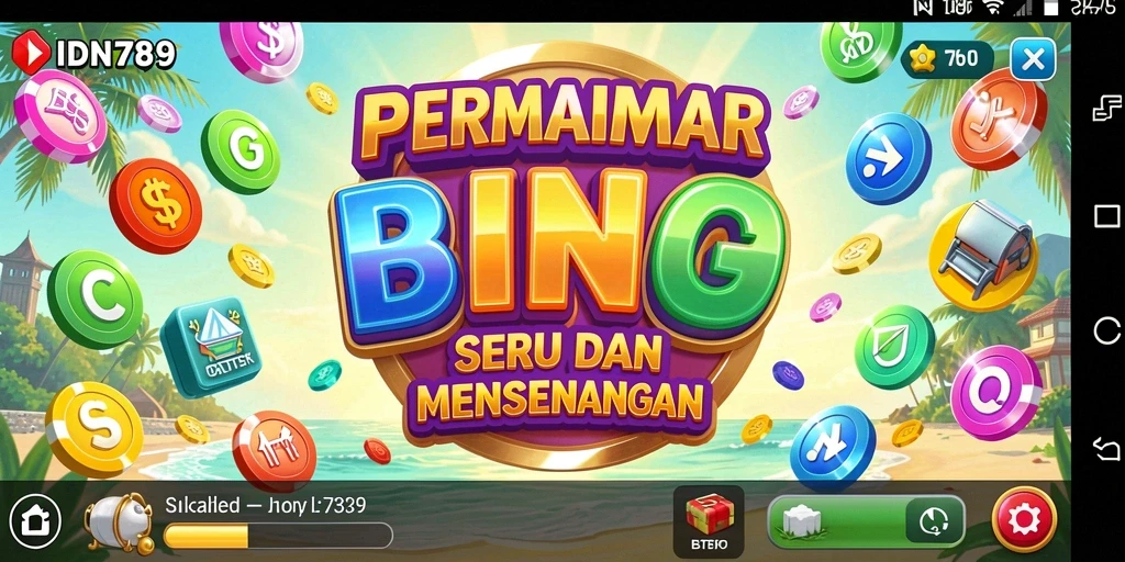 Tangkapan layar gameplay IDN789 menampilkan keseruan bermain Bingo.
