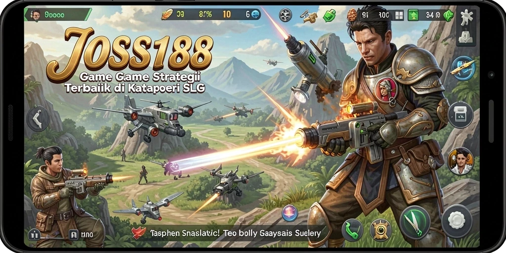 Tampilan gameplay JOSS188 dengan pertempuran dan strategi yang mendebarkan.
