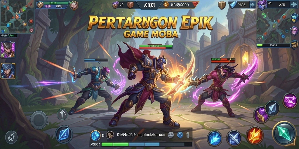Gambaran mendalam dari pertarungan seru KING403 dalam gameplay MOBA.