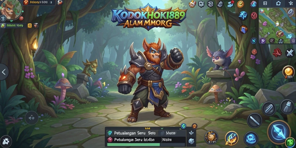 Tampilan gameplay seru di dunia MMORPG KODOKHOKI889.