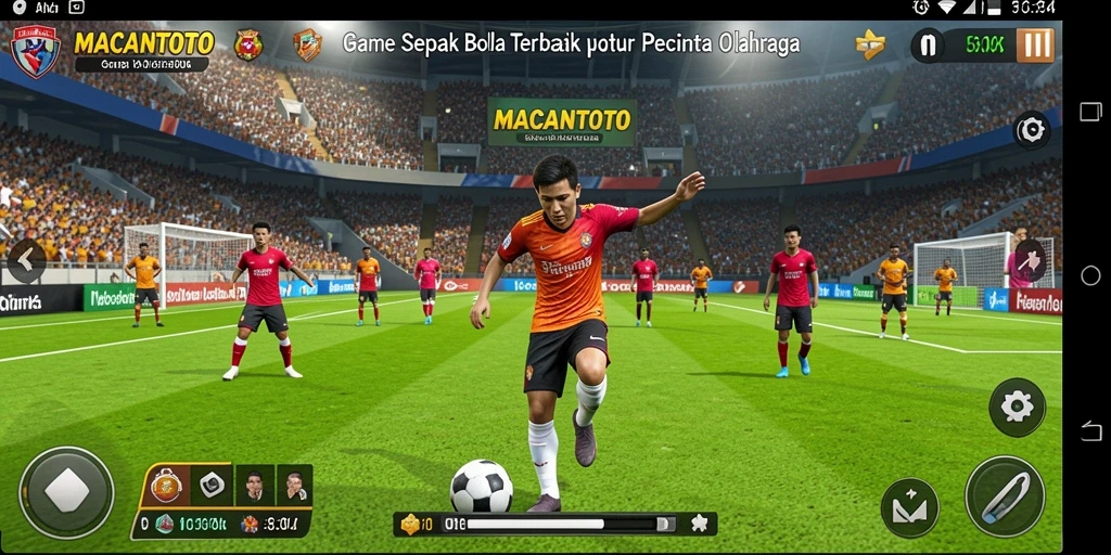 Tampilan grafis yang memukau dalam gameplay Football.