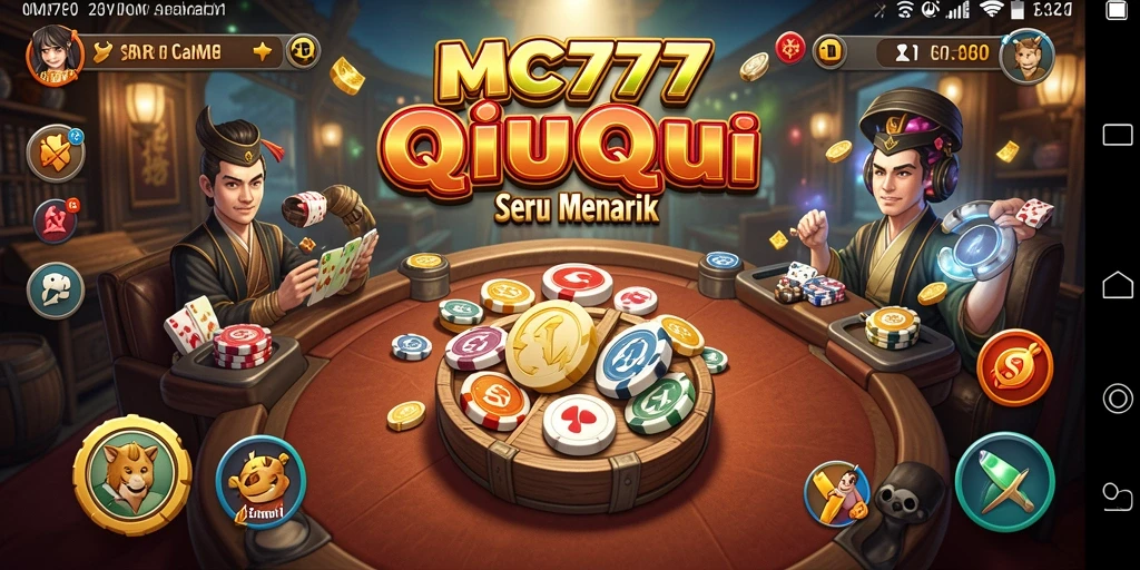 Tampilan gameplay seru di MC777 saat bermain QiuQiu.