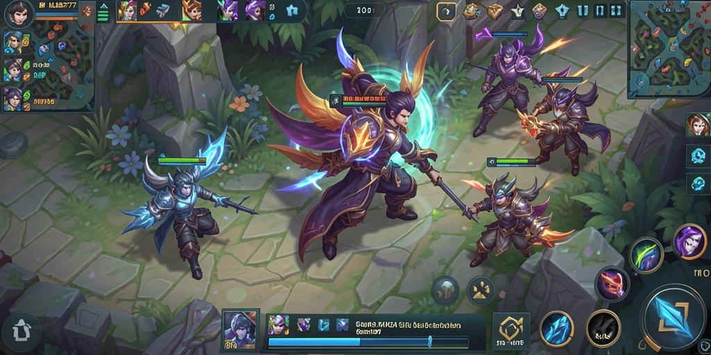 Gameplay seru MLBB777 dengan aksi MOBA yang menegangkan.