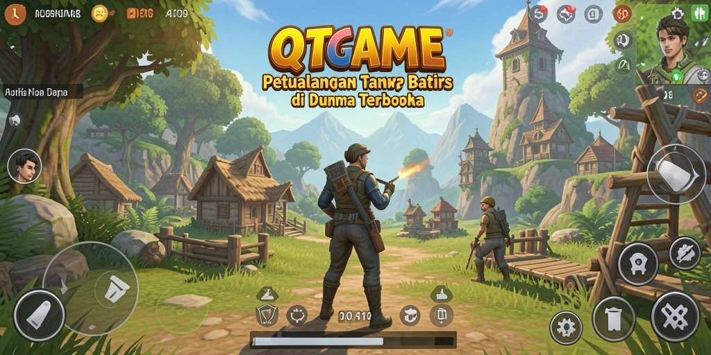 Gameplay QTGAME yang imersif dan menarik di dunia terbuka.