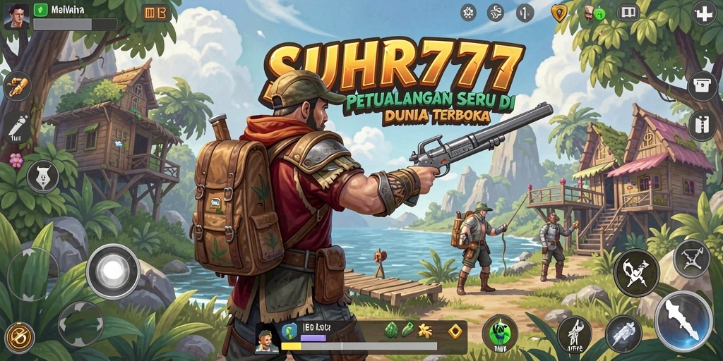 Screenshot menampilkan momen eksplorasi di dunia Open World SUHU777.
