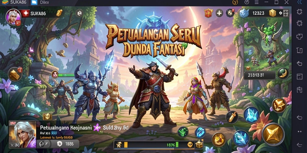 Tampilan gameplay SUKA86 dengan suasana petualangan yang mendebarkan.