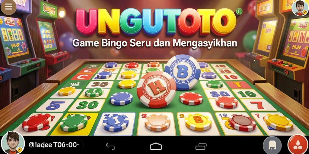 Tampilan gameplay menarik dalam UNGUTOTO dengan suasana Bingo yang ceria.
