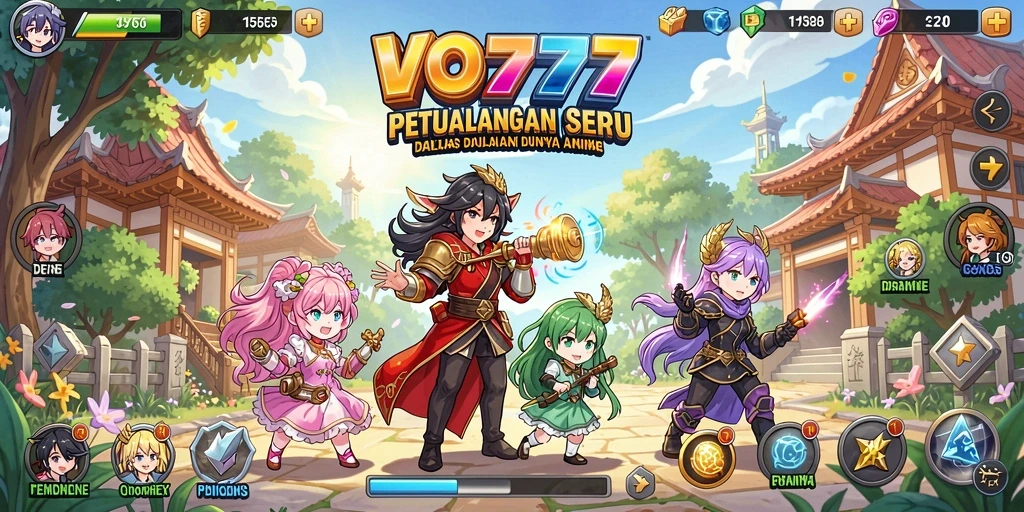 Screenshot menunjukkan aksi pertarungan karakter dalam VO777 yang menegangkan.